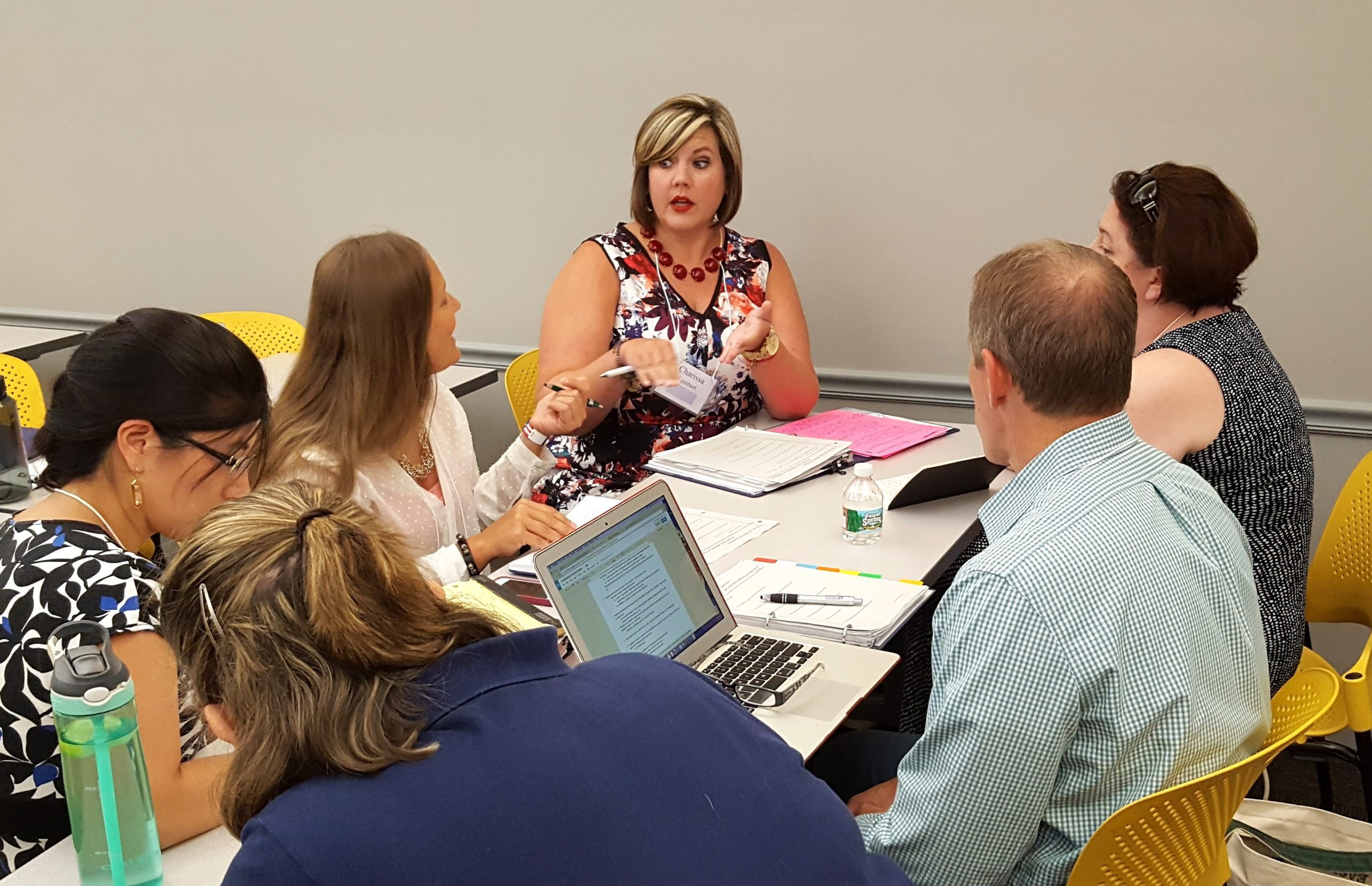 Constitutional Scholars in small group discussion