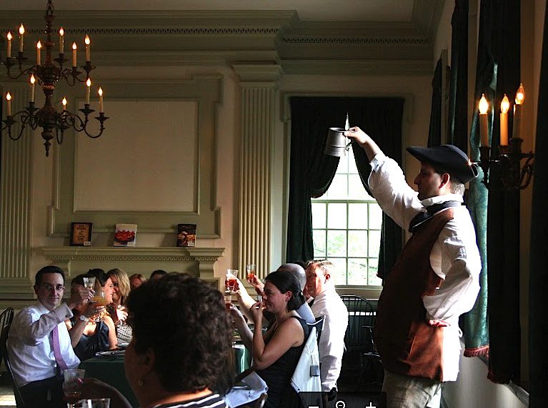 1770s-era characters perform live at the City Tavern in Philadelphia