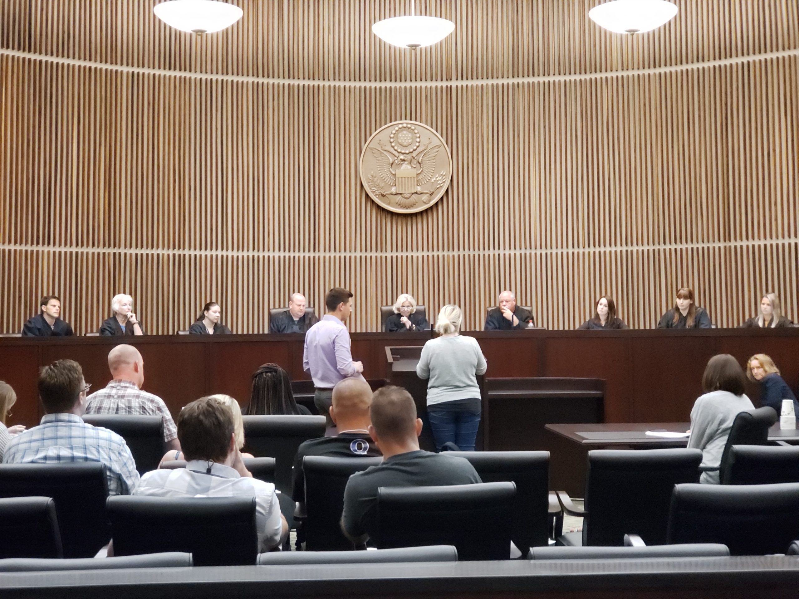Participant Cohort at the US Court Philadelphia arguing the case
