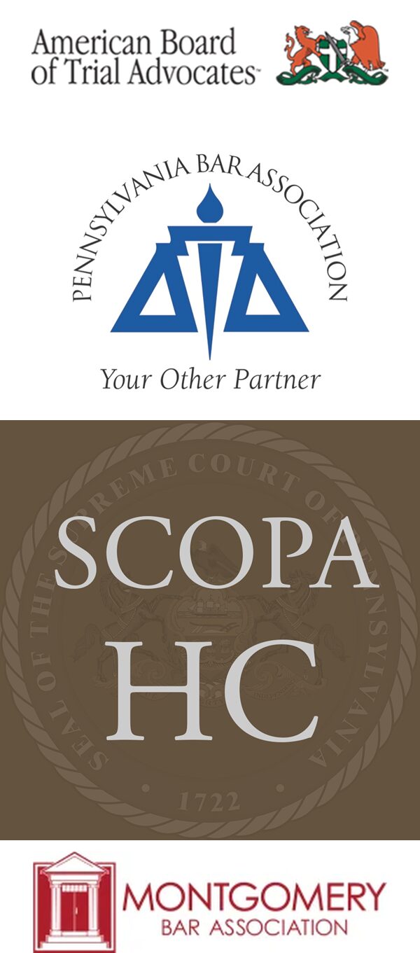 ABOTA, PA Bar, SCOPA Historical, Montgomery Bar